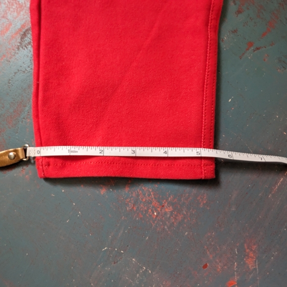 💙 YELETE 💙 Red 5 Pocket Skinny Jeans NWT - Picture 5 of 6